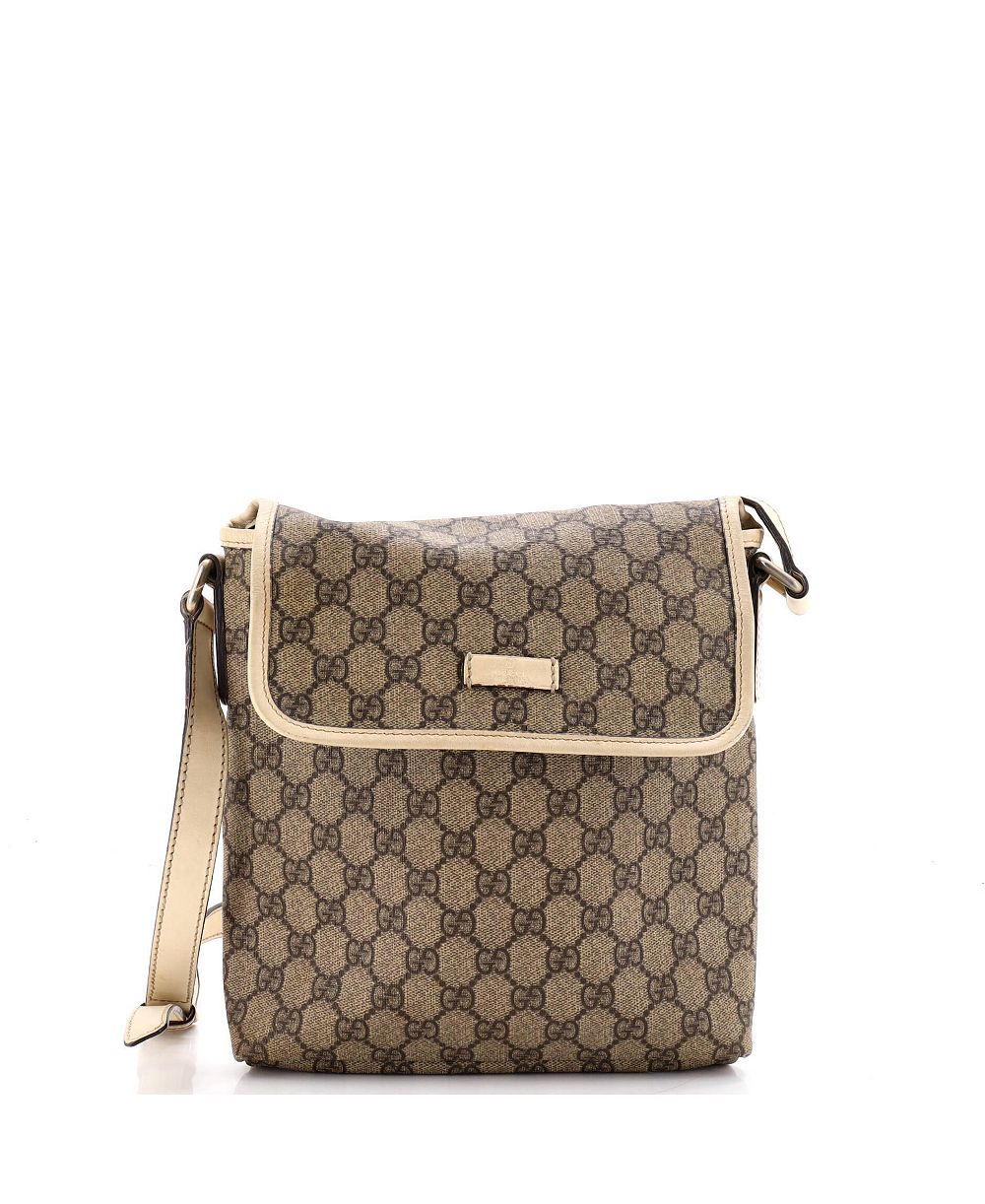 Б/у сумка-мессенджер Gucci Small Flap из ткани GG coated canvas