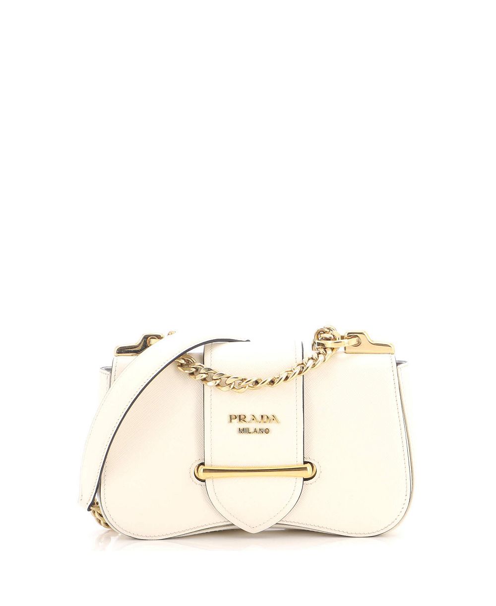 Б/у сумка Prada Medium Sidonie Chain с плечевым ремнем из кожи Saffiano