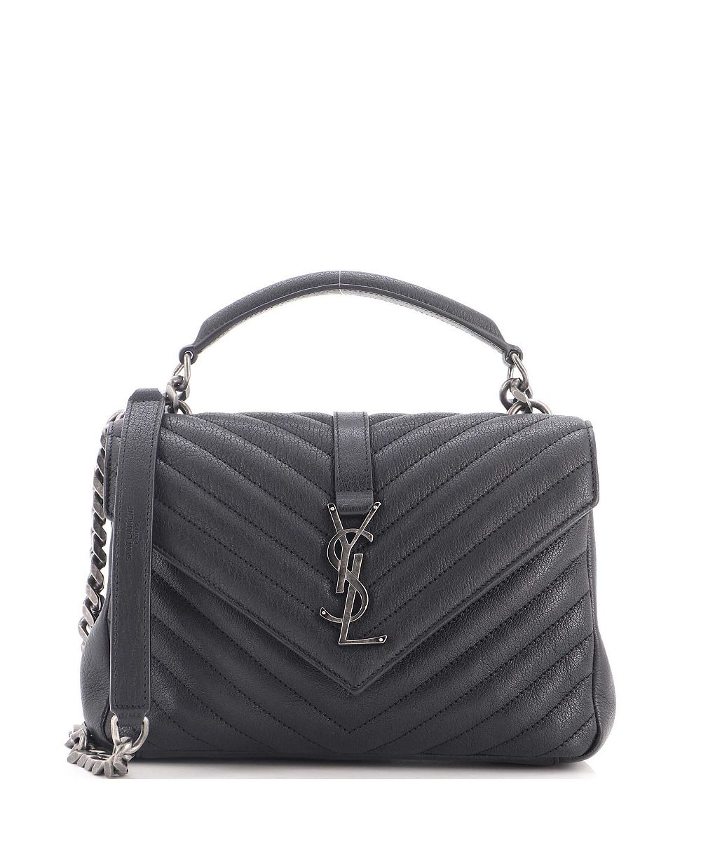 Б/у сумка Saint Laurent Medium Monogram College Chevron через плечо