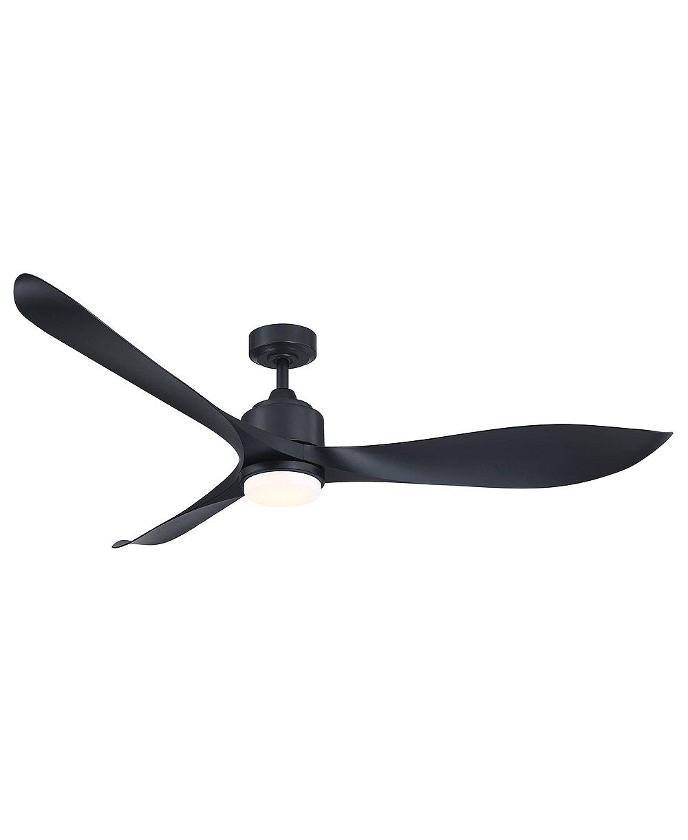 Parrot Uncle 66" классический потолочный вентилятор с черным/коричневым ABS-пропеллером, LED-подсветкой и пультом управления