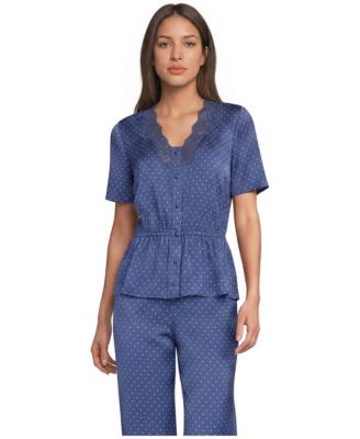 Lands' End Women's Silky Lace Blouse