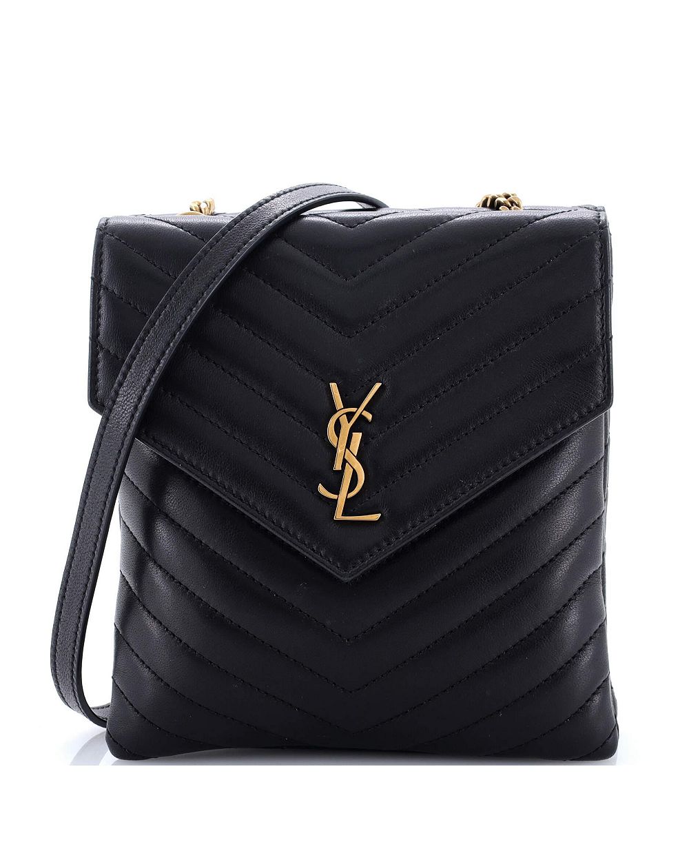 Б/у сумка Double Flap из стеганой кожи с ромбовидным узором Saint Laurent