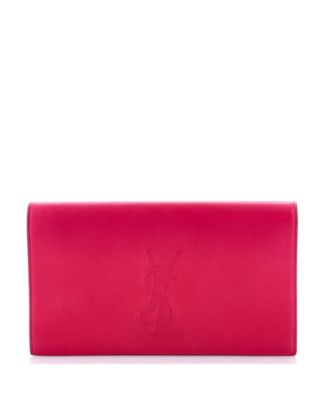 Б/у большая сумка-клатч Saint Laurent Large Belle de Jour из кожи
