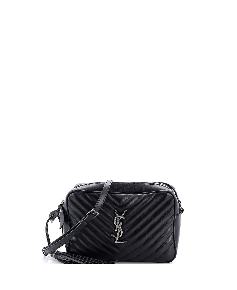 Pre-Owned Saint Laurent Small Lou Camera Bag Matelasse Chevron Leather