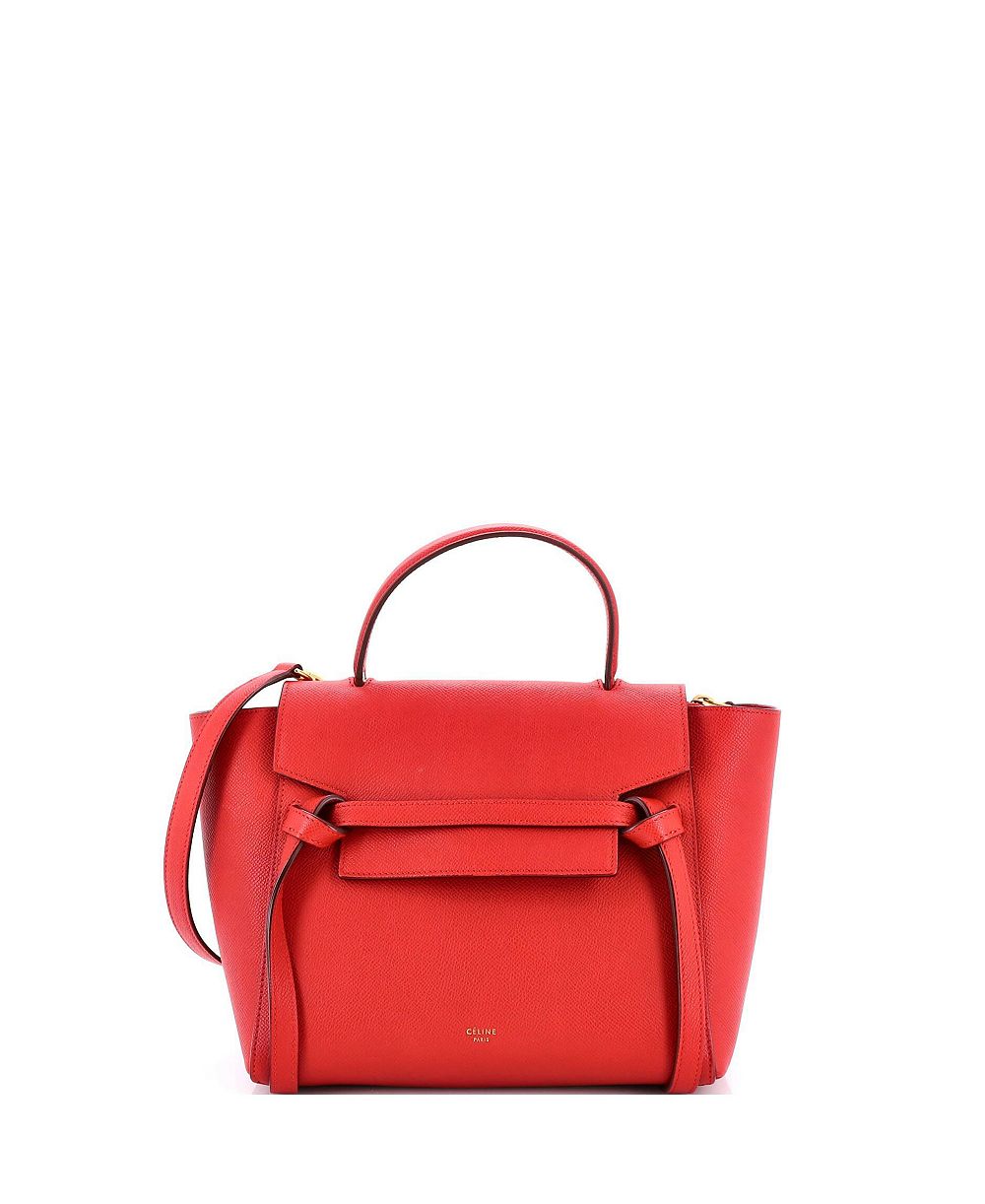 Pre-Owned Celine Микро-сумка через плечо Belt Bag из текстурированной кожи