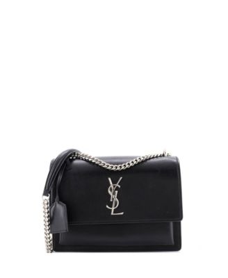 Б/у средняя сумка через плечо Sunset из кожи Saint Laurent