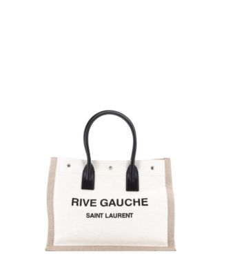 Большая сумка-шоппер Saint Laurent Rive Gauche из ткани