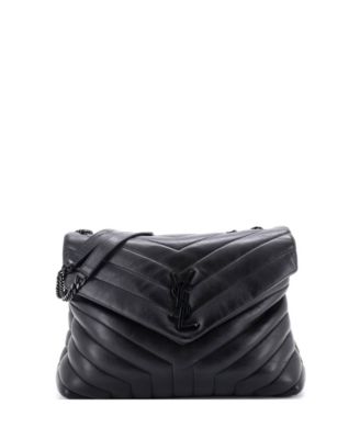 Б/у средняя сумка через плечо Saint Laurent Loulou из стеганой кожи Chevron