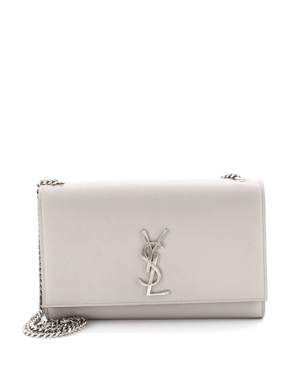 Б/у средняя сумка-кроссбоди Saint Laurent Classic с монограммой из зернистой кожи