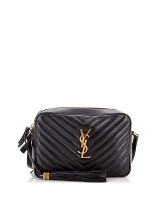 Pre-Owned Saint Laurent Small Lou Camera Bag Matelasse Chevron Leather