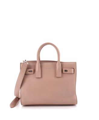 Б/у кожаная сумка Saint Laurent Nano Sac de Jour Souple