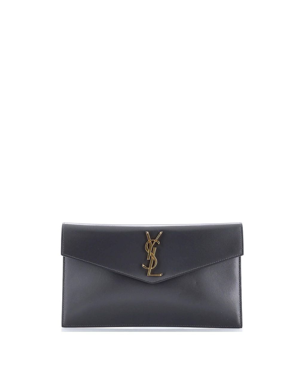 Б/у кожаная сумка Saint Laurent Uptown