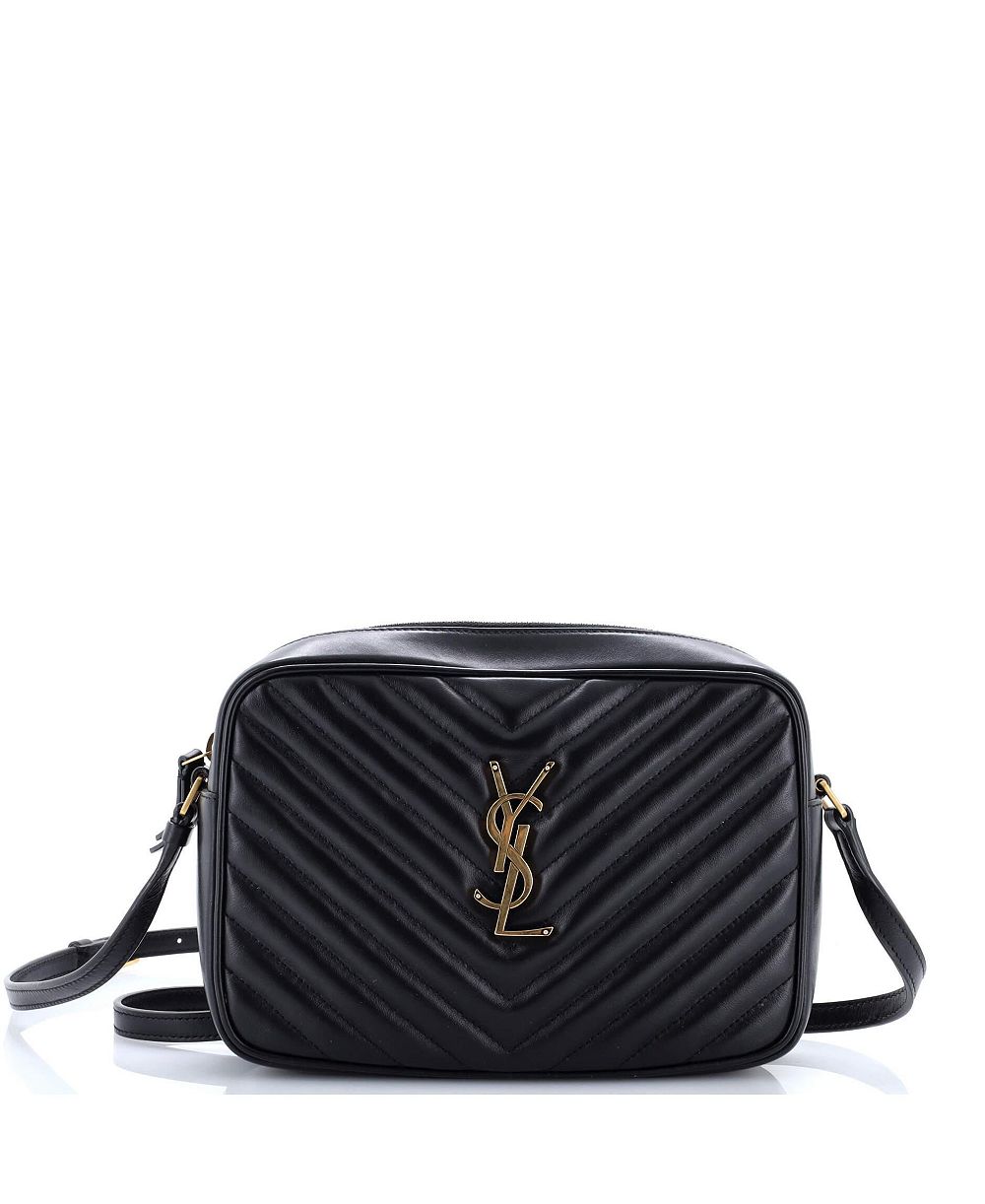 Pre-Owned Saint Laurent Маленькая сумка Lou Camera Bag Matelasse Chevron из кожи