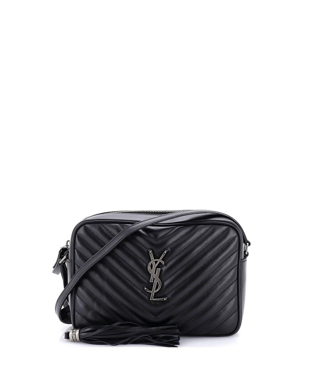 Pre-Owned Saint Laurent маленькая сумка-камера Lou с мателассированной кожей в виде шеврона