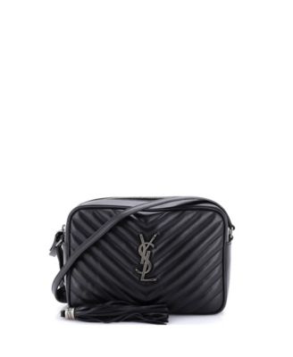 Pre-Owned Saint Laurent маленькая сумка-камера Lou с мателассированной кожей в виде шеврона