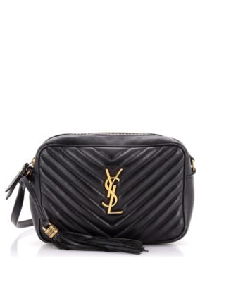 Pre-Owned Saint Laurent Small Lou Camera Bag Matelasse Chevron Leather