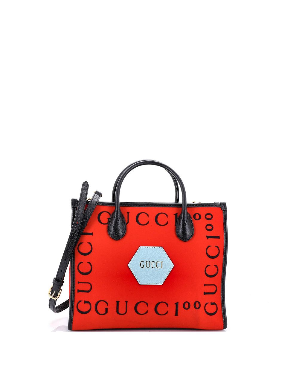 Pre-Owned Gucci Маленькая сумка-тоут 100 Embroidered Felt