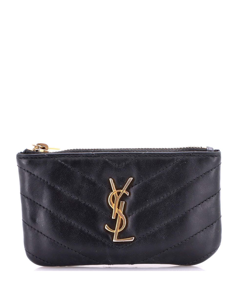Pre-Owned Saint Laurent Cassandre Мателассе Фрагменты Монограмма замок держатель для карт