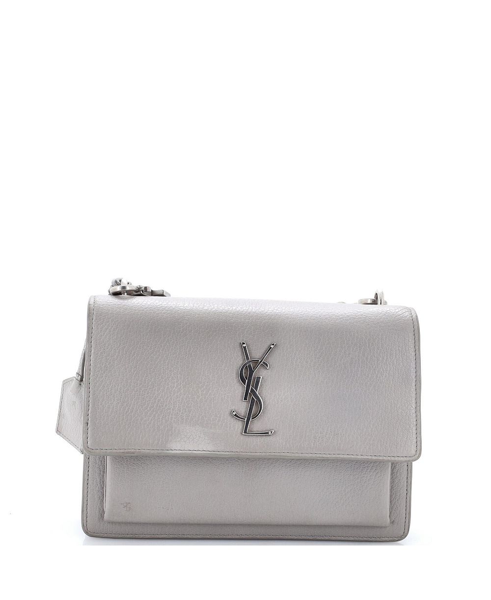 Pre-Owned Saint Laurent Medium Sunset Satchel Leather