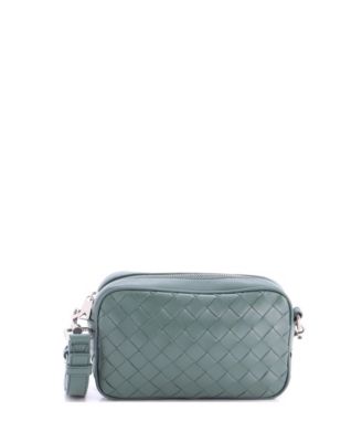 Б/у маленькая сумка-камера Bottega Veneta Intrecciato Nappa на молнии