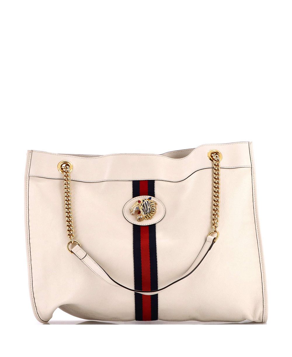 Pre-Owned Gucci Large Rajah Chain Tote кожа