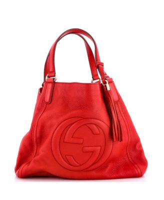 Б/у кожаная сумка Gucci Medium Soho через плечо