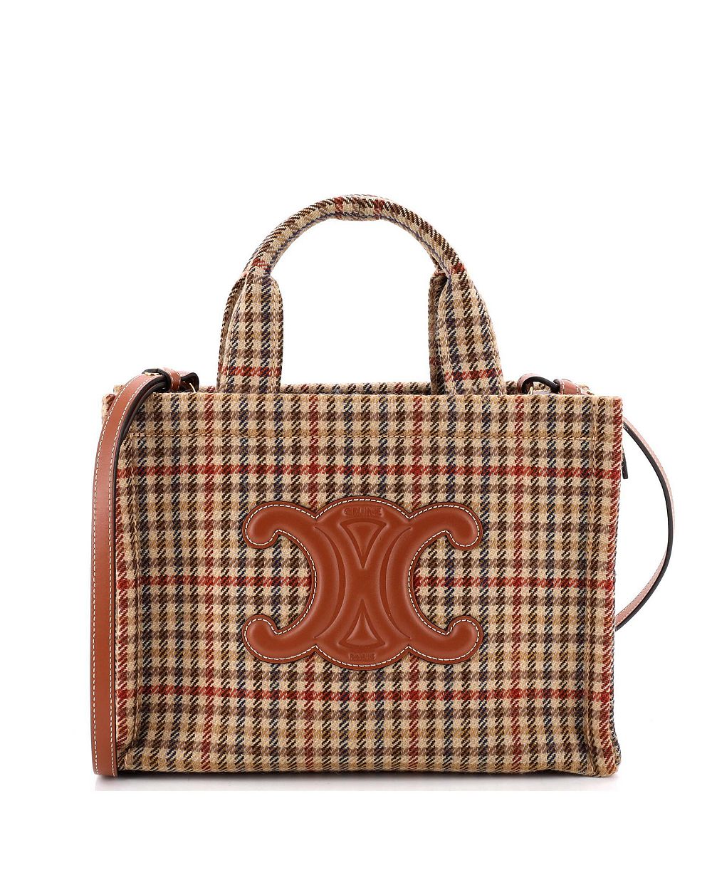 Pre-Owned Celine маленькая сумка-тоут Cabas Thais из твида