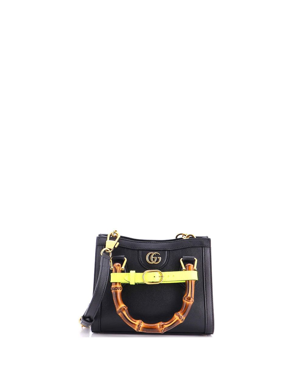 Б/у мини-сумка Gucci Mini Diana NM с бамбуковой ручкой из кожи