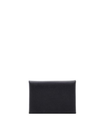 Pre-Owned Hermés Calvi Duo Epsom Leather Card Case