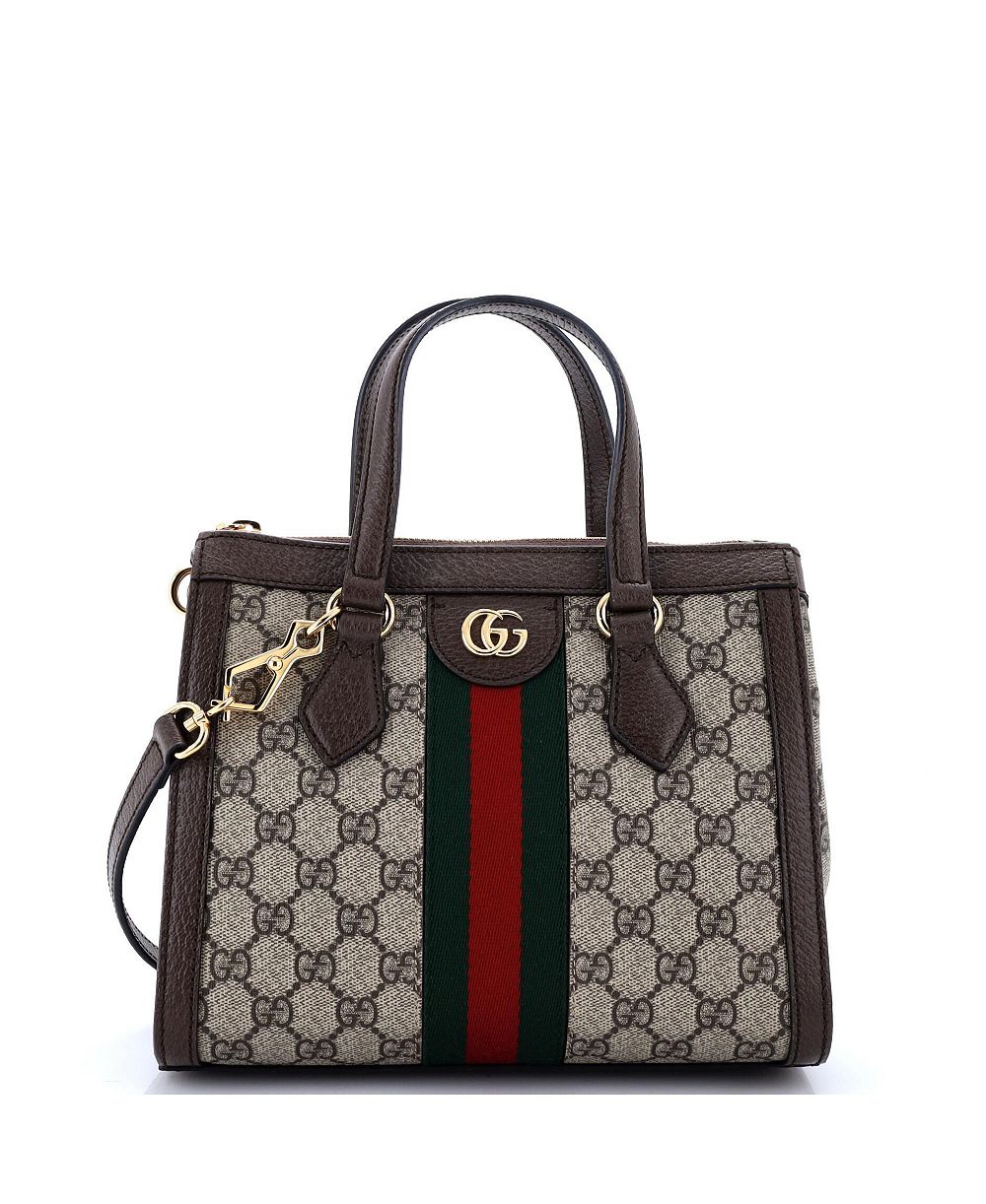Pre-Owned Gucci Ophidia Top Handle GG Coated Canvas Tote