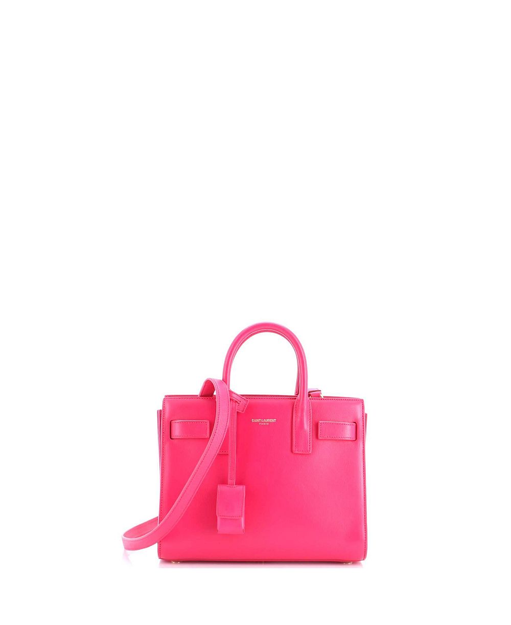 Б/у мини-сумка Saint Laurent Nano Sac de Jour из кожи