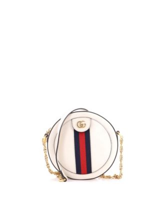 Б/у маленькая круглая сумка через плечо Ophidia Gucci