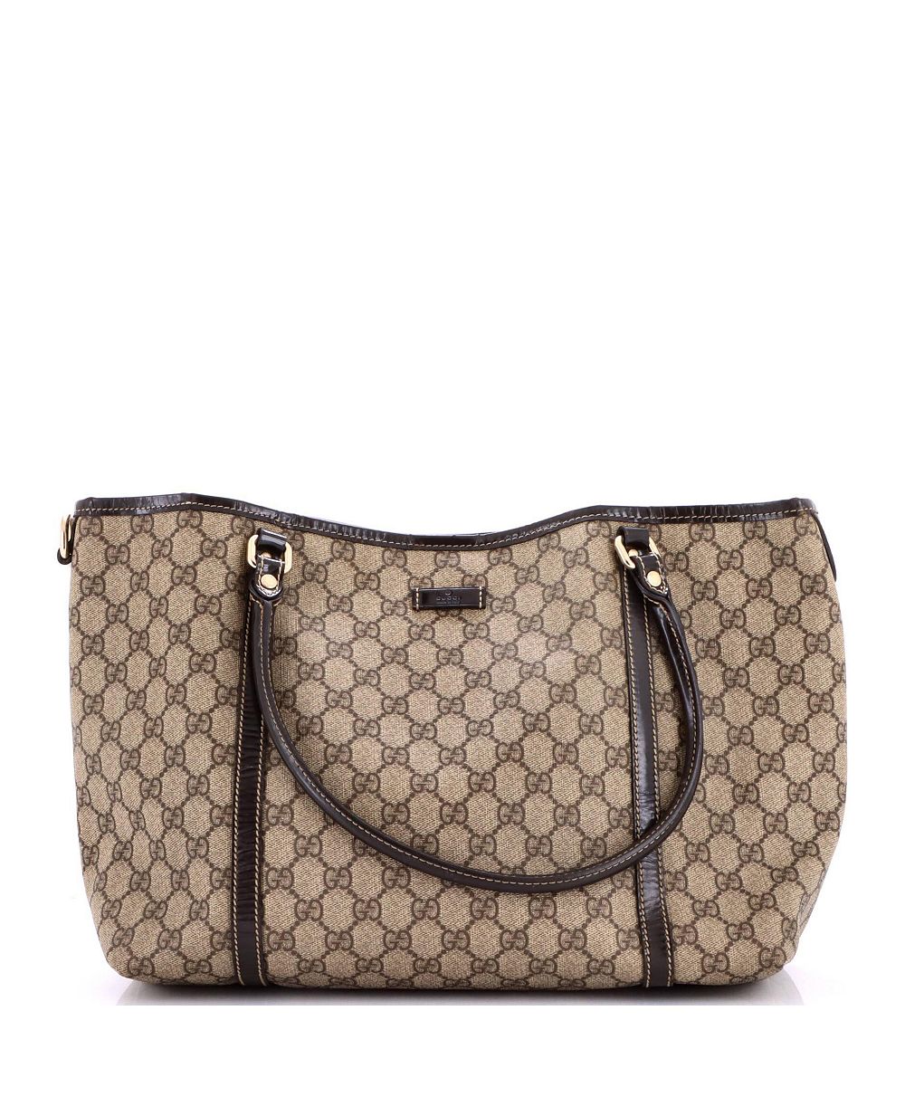Pre-Owned Gucci Medium Joy Tote GG Coated Canvas with Leather