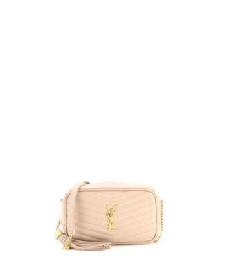 Б/у сумка-камера Saint Laurent Mini Lou из стеганой кожи с ромбовидным тиснением