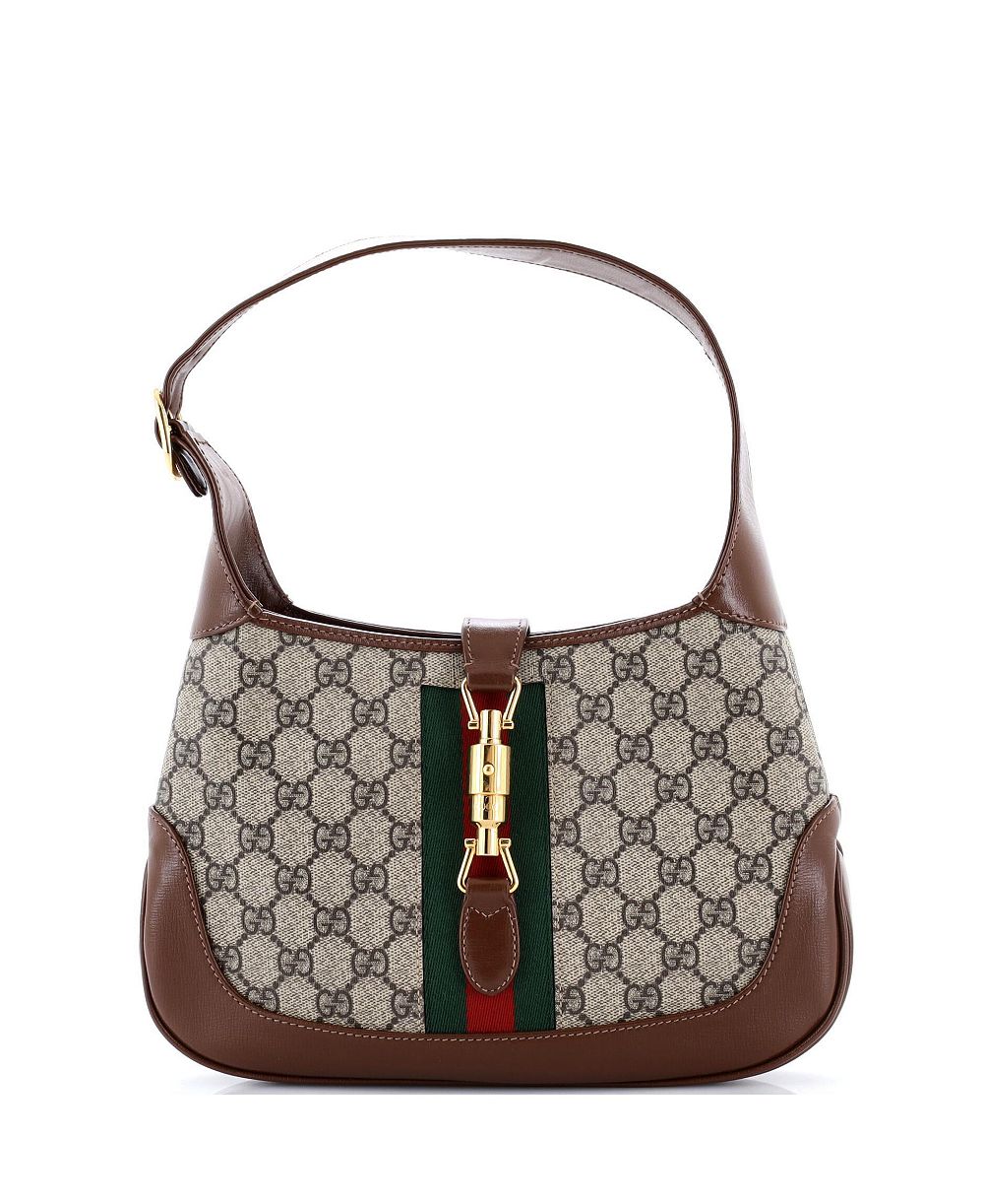 Pre-Owned Gucci Small Jackie 1961 Hobo GG Coated Canvas