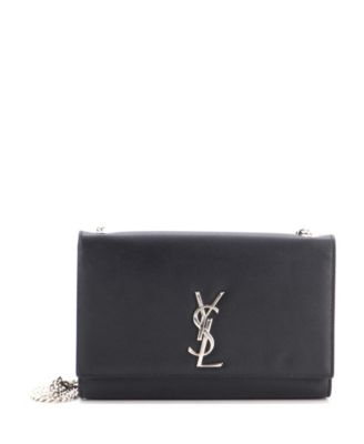 Б/у средняя сумка через плечо Saint Laurent Classic Monogram из зернистой кожи