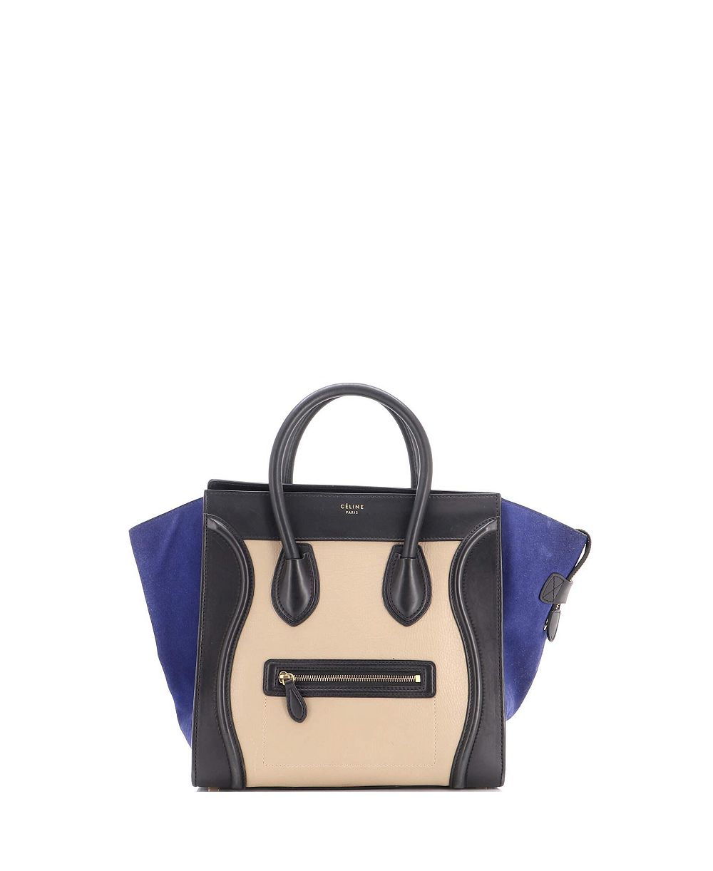 Сумка-тоут Celine Mini Tricolor Luggage, Pre-Owned