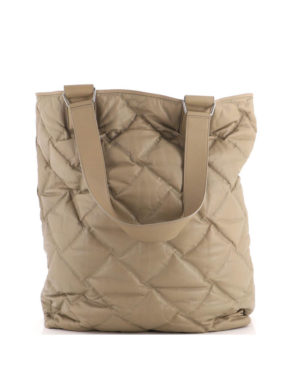 Pre-Owned Bottega Veneta Tall Hot Steam Quilted Laptop-Compatible Tote, 15"W x 19"H x 7"D