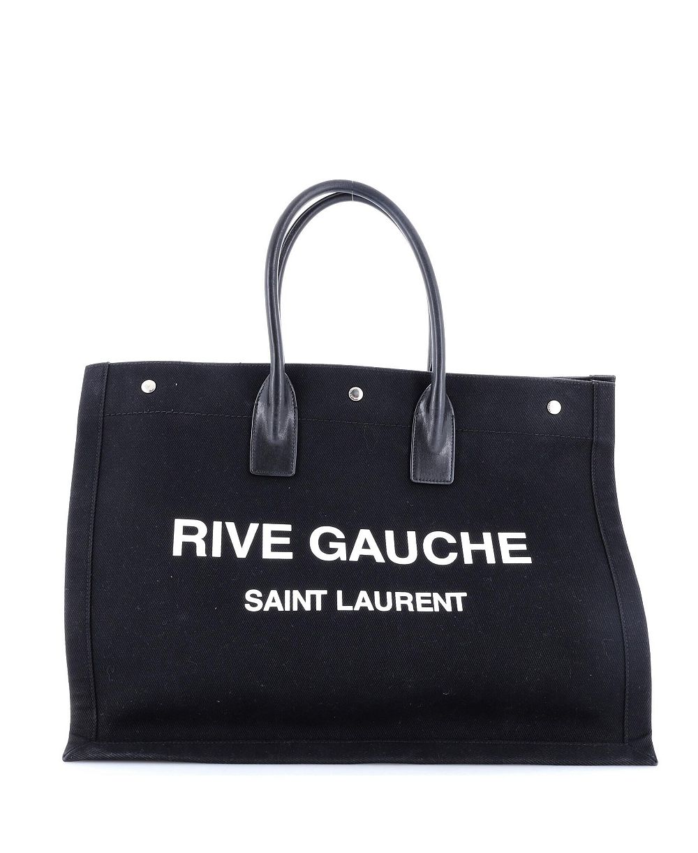 Б/у большая сумка Saint Laurent Rive Gauche из большого канваса, 19"Ш x 14"В x 6"Г
