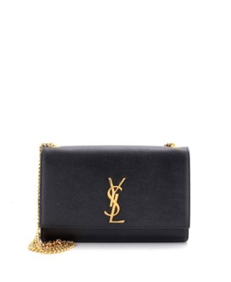 Б/у средняя сумка-кроссбоди Saint Laurent Classic с монограммой из зернистой кожи