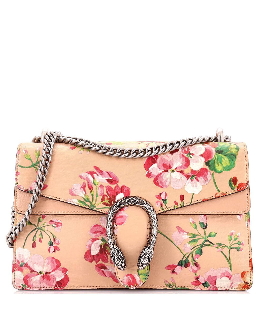 Б/у маленькая сумка Gucci Small Dionysus Bag Blooms Print Leather