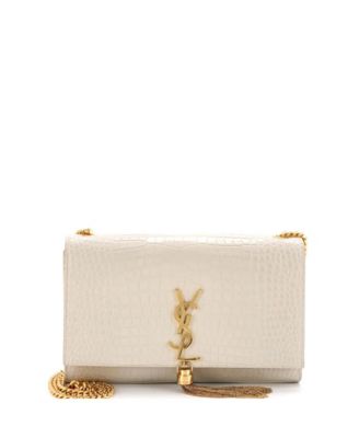 Сумка через плечо Saint Laurent Medium Classic Monogram Tassel с тиснением из кожи, Pre-Owned