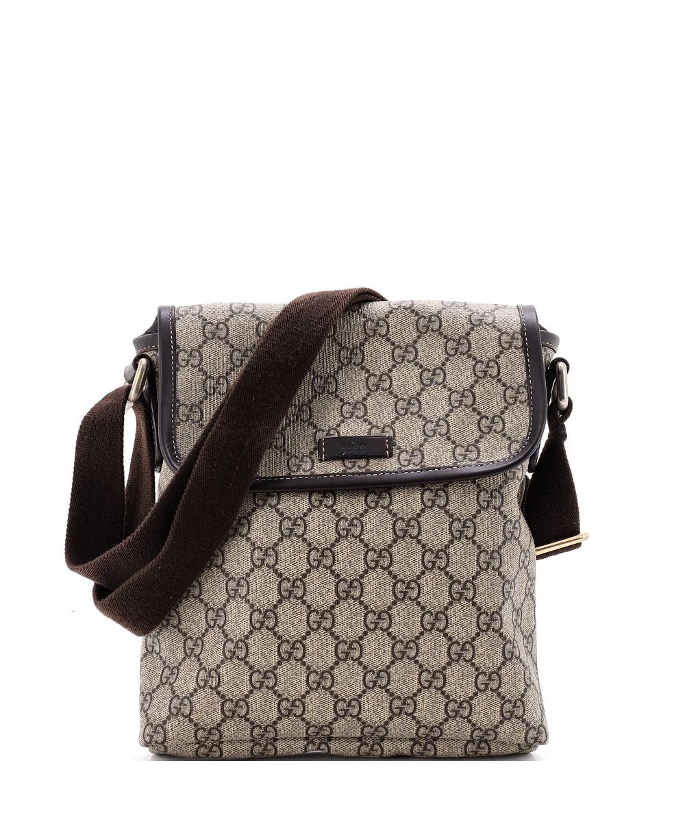 Маленькая сумка-мессенджер GG Coated Canvas, Pre-Owned Gucci