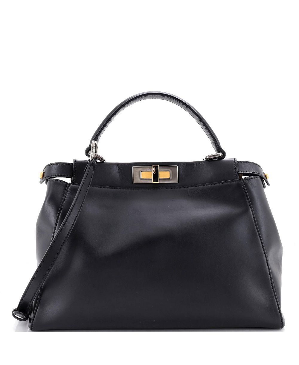 Б/у сумка через плечо Fendi Regular Peekaboo из кожи