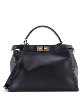 Б/у сумка через плечо Fendi Regular Peekaboo из кожи