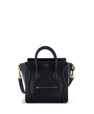 Pre-Owned Celine маленькая сумка Nano Luggage из гладкой кожи