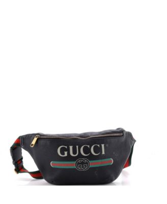 Кожаная сумка-ремень Gucci с логотипом, состояние: б/у