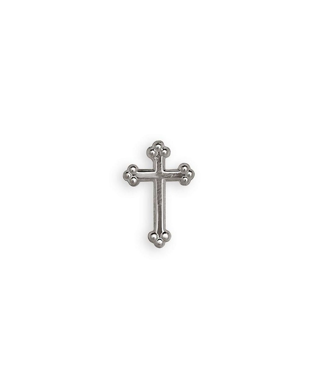 Curata Jewelry булавка-крест из твердого желтого или белого золота 14k для мужчин
