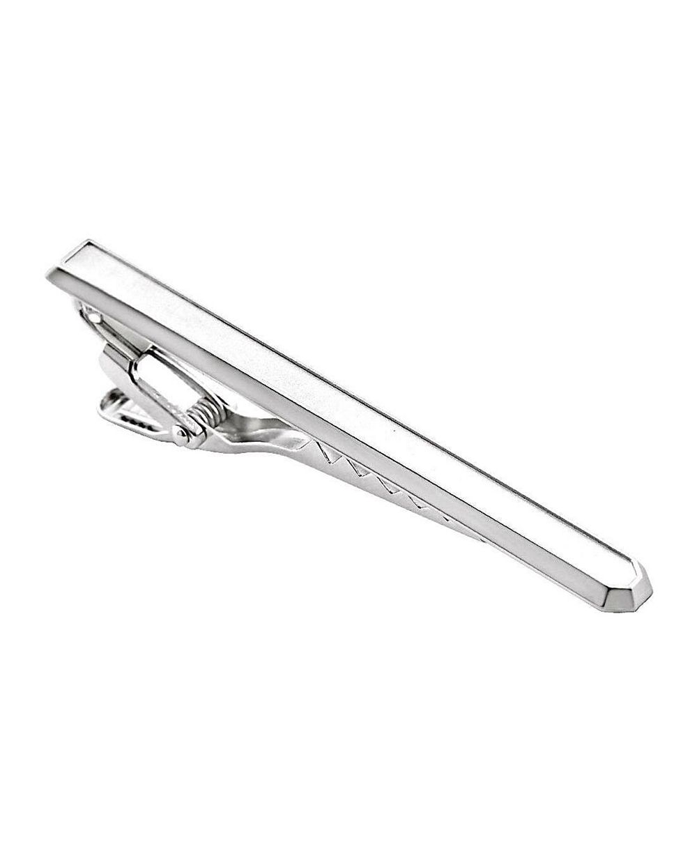 Curata Jewelry Men's Sterling Silver 60x6mm Tie Bar