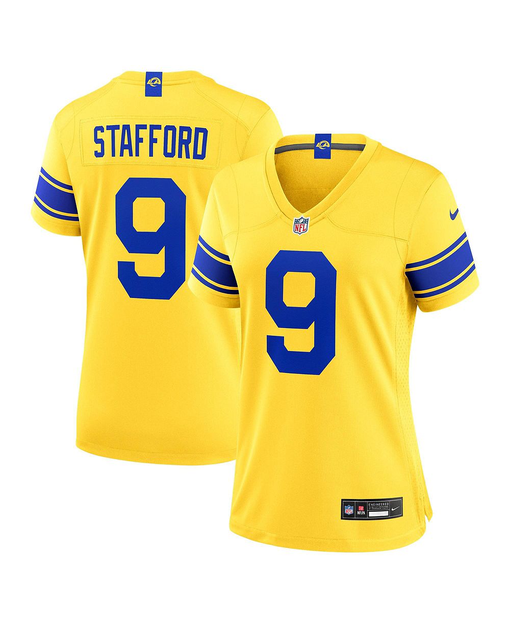Women's Nike Matthew Stafford Los Angeles Rams Classic Sol Game Jersey